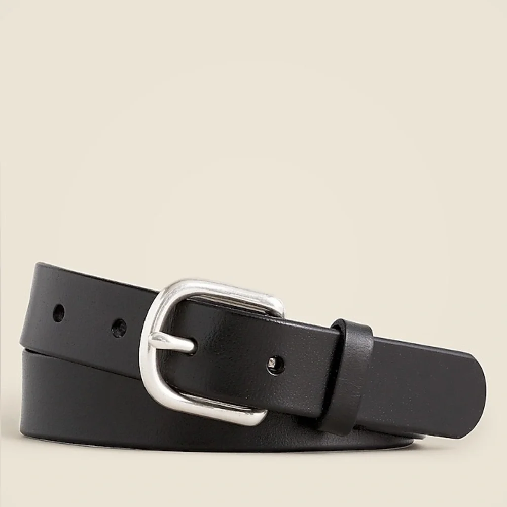 NWT J Crew Crewcuts Black Boys' leather belt Sz S